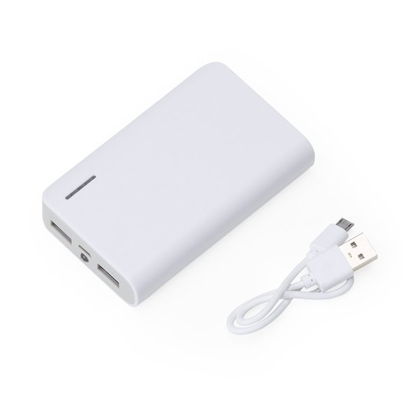 Power bank Plástico com Lanterna